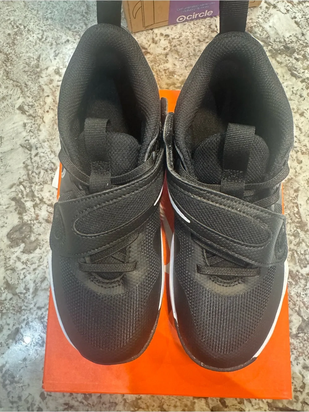 Nike Black Athletic Sneakers with White Accents